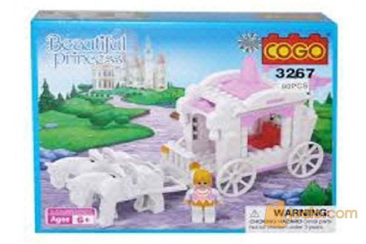 Mainan Blok Lego Anak Perempuan Princess 2 - Horse Carriage (3267)