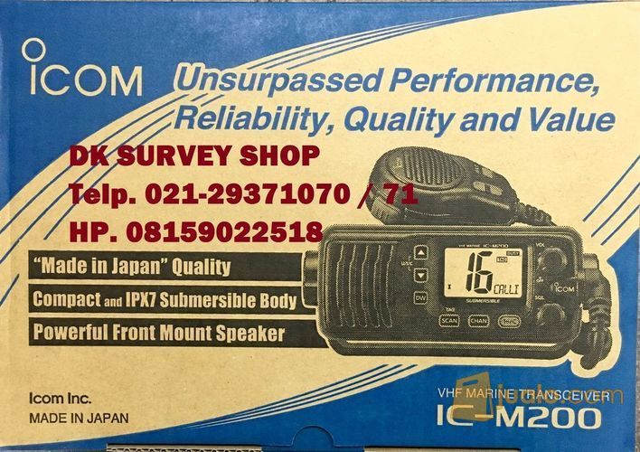 RADIO MARINE ICOM IC-M200 / VHF MARINE ICOM IC M200 / ICM200 / IC-M200