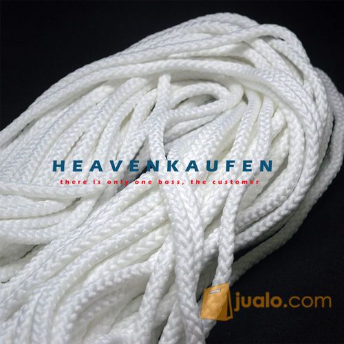 Tali Sumbu Kepang Putih 6 mm Meteran