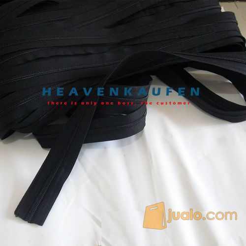 Zipper/Resleting Amco No 8 Hitam Meteran/Rol
