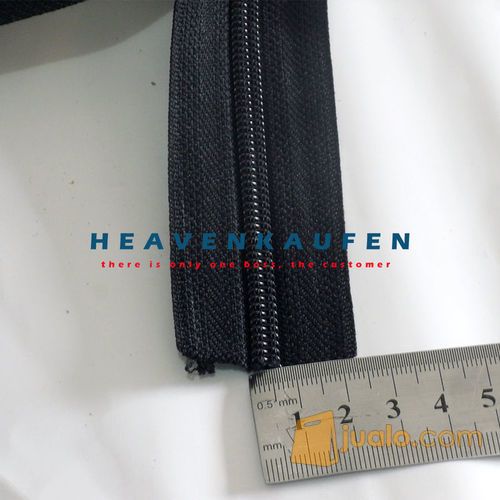Zipper/Resleting Amco No 8 Hitam Meteran/Rol