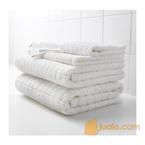 IKEA AFJARDEN Handuk kecil 30x30 cm, ekstra tebal, putih