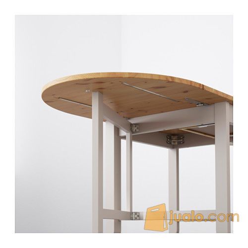 IKEA GAMLEBY Meja Makan kayu pinus, daun meja dapat dilipat