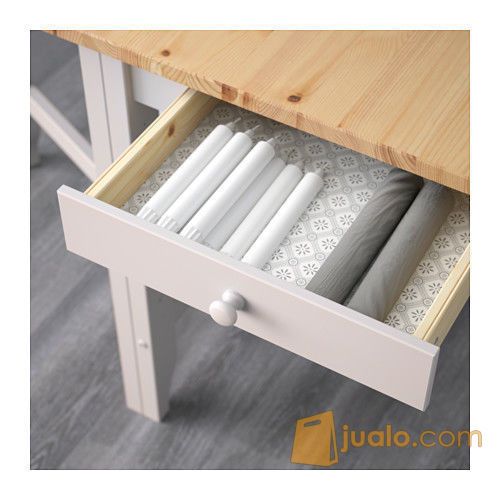 IKEA GAMLEBY Meja Makan kayu pinus, daun meja dapat dilipat