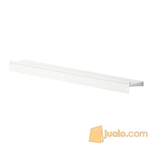 IKEA SKURAR Ambalan Rak Motif Renda 70 cm, baja galvanis, putih