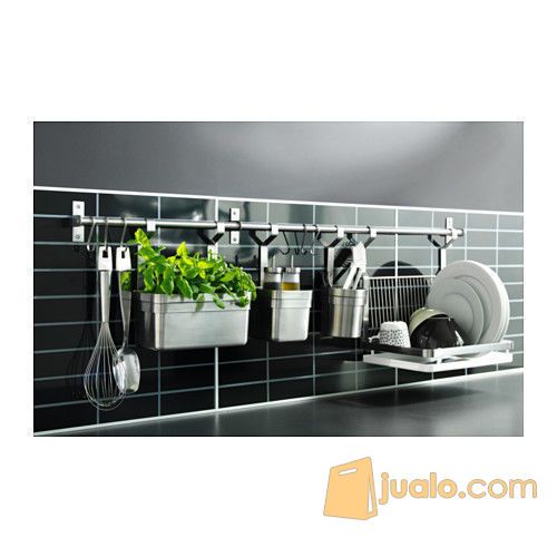 IKEA GRUNDTAL Dish drainer stainless steel, Pengering piring