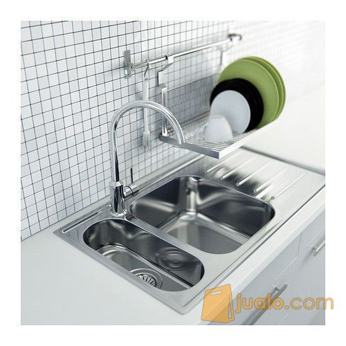 IKEA GRUNDTAL Dish drainer stainless steel, Pengering piring