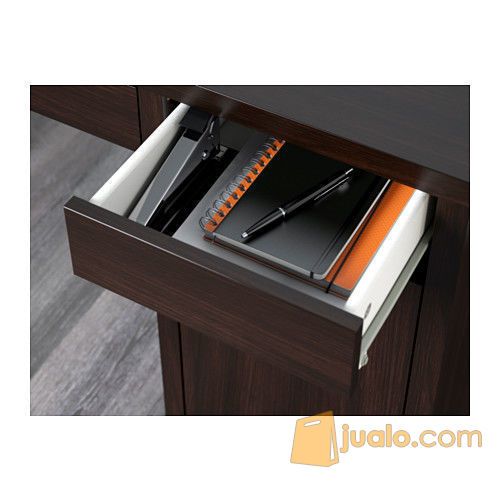 IKEA MICKE Meja Komputer / Kerja / Belajar 105x50 cm, hitam-cokelat