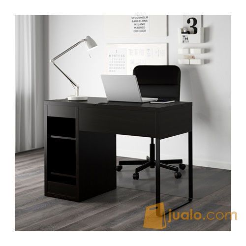 IKEA MICKE Meja Komputer / Kerja / Belajar 105x50 cm, hitam-cokelat