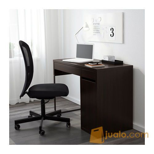 IKEA MICKE Meja Komputer / Kerja / Belajar 105x50 cm, hitam-cokelat