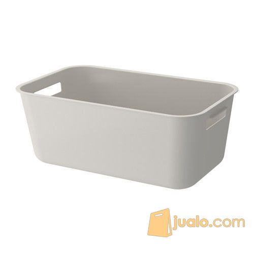 IKEA GRUNDVATTNET Tempat bak cuci piring 39x23x16 cm, abu-abu