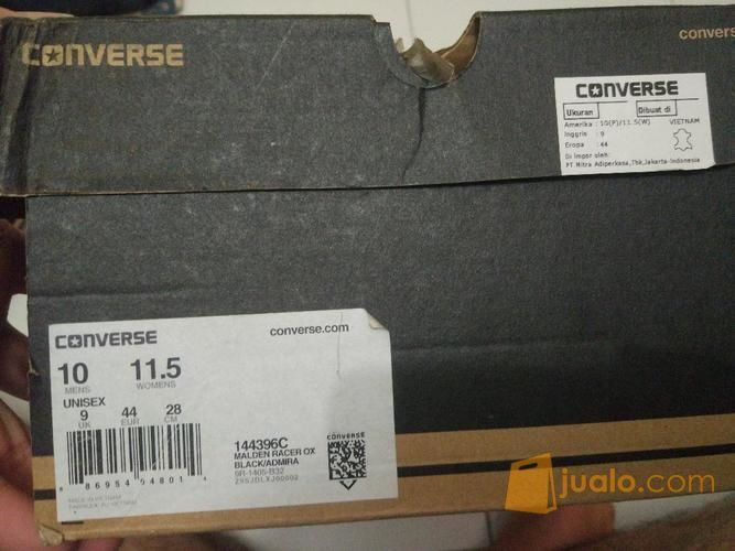 Sepatu Converse Sneakers Keren dan Original uk 44 fit 43 - Malden Racer Ox - Black