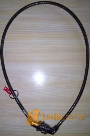 Kunci Gembok Helm / Sepeda Pengaman Seling wire Kode Nomor code angka
