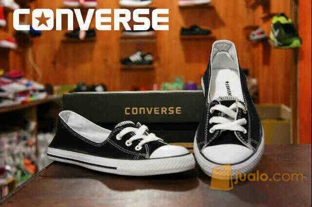 Sepatu casual wanita converse all star made in indonesia biru muda