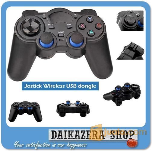 JoyStick Wireless 2.4GHz Gamepad for Smart TV, Notebook w/ USB dongle