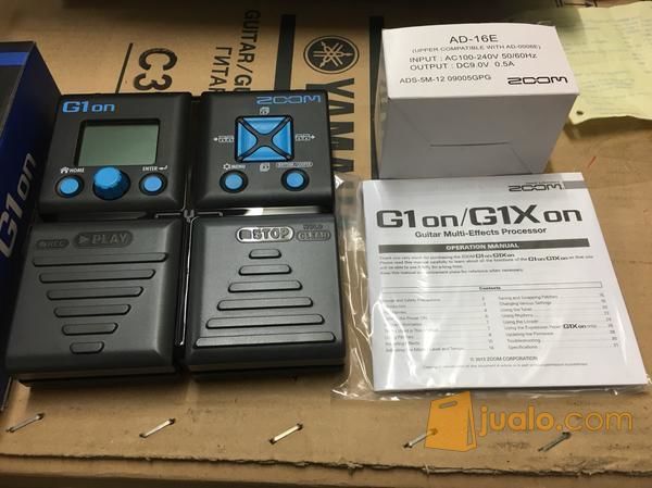 Efek Gitar Zoom G1 On Original Include Adaptor