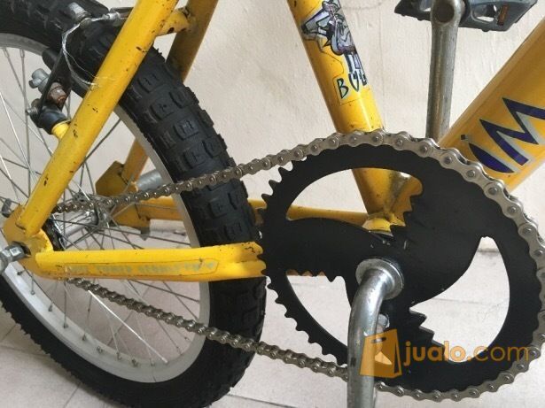 SEPEDA WIM CYCLE /WIMCYCLE UKURAN MENENGAH WARNA KUNING BAGUS