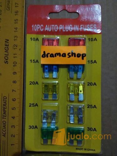 Sekering Sekring Fuse Aki Mobil Set 10pcs Auto Plug In Fuse
