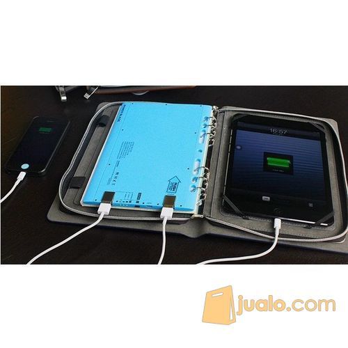 Powerbank Super Tipis Emie 8000mAh 2 USB Ports Power Bank+Binder Book