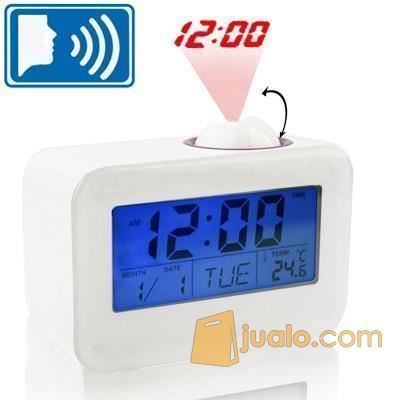 Jam Proyektor Digital LED Sound Talking Controlled Projector Clock
