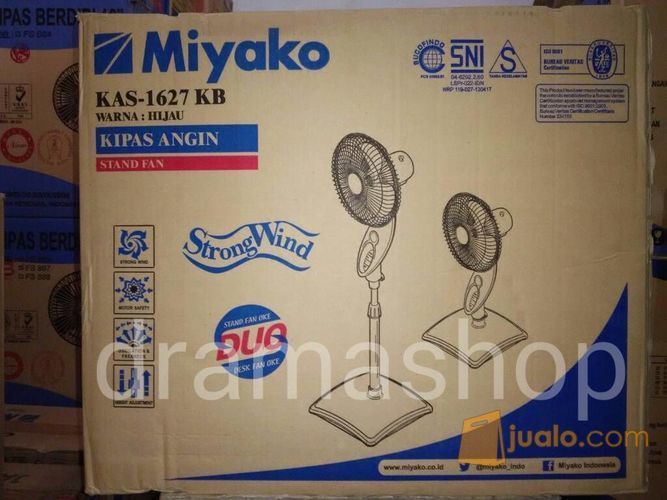 Kipas Angin Berdiri Miyako DUO 16" KAS 1627 KB, Standfan Deskfan