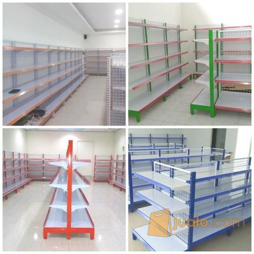 Rak Toko, Rak Minimarket, Rak Supermarket, Rak Gondola Shelving Aneka Tipe Ukuran