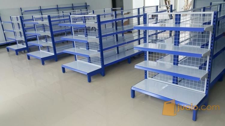 Rak Toko, Rak Minimarket, Rak Supermarket, Rak Gondola Shelving Aneka Tipe Ukuran