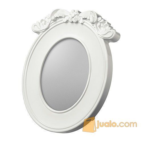 Ikea Kvill ~ Bingkai Foto Dekorasi |Oval, Putih, 13x18Cm|Picture Frame