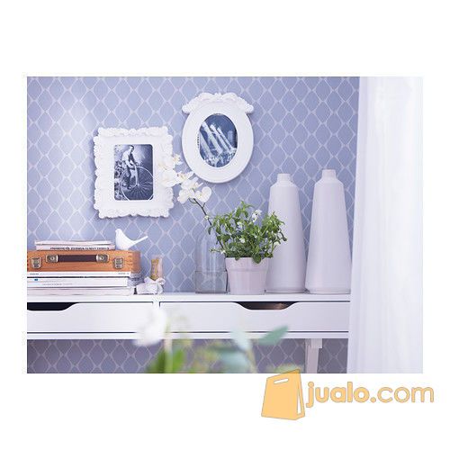 Ikea Kvill ~ Bingkai Foto Dekorasi |Oval, Putih, 13x18Cm|Picture Frame