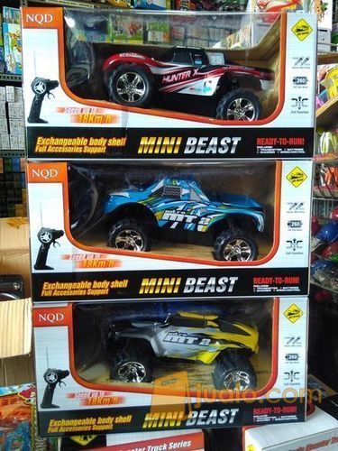 Mobil RC Offroad Monster Truck Mini Beast Skala 1/16 Merk NQD