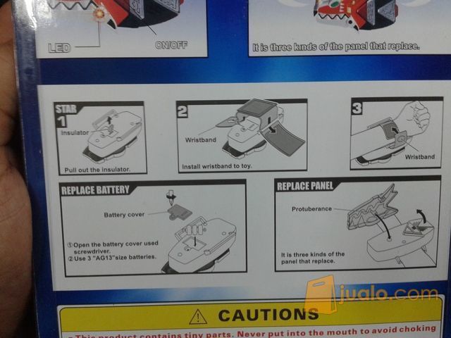 Mainan Jam Tangan Power Ranger Light & Sound