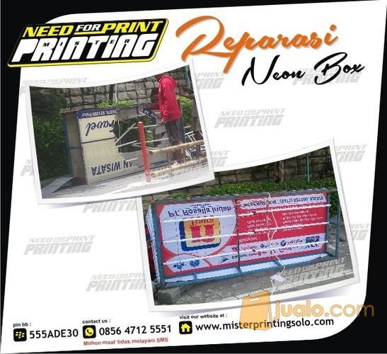 Jasa Servis Reparasi Neonbox Papan Nama Reklame di Solo Surakarta Colomadu