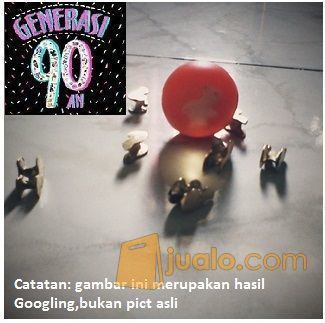 Bola Bekel & Biji Bekel pit emas 5 pcs, mainan tradisional