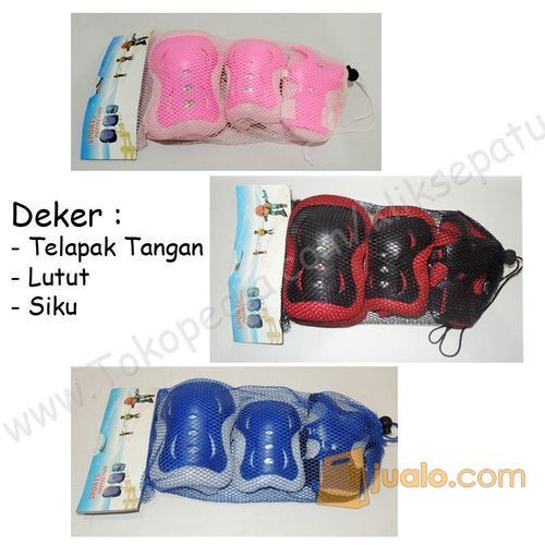 Deker Sepatu Roda Anak / Skateboard (Pelindung Siku, Lutut, Tangan)