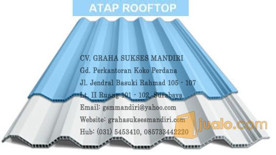 ATAP PVC ROOFTOP HARGA MURAH