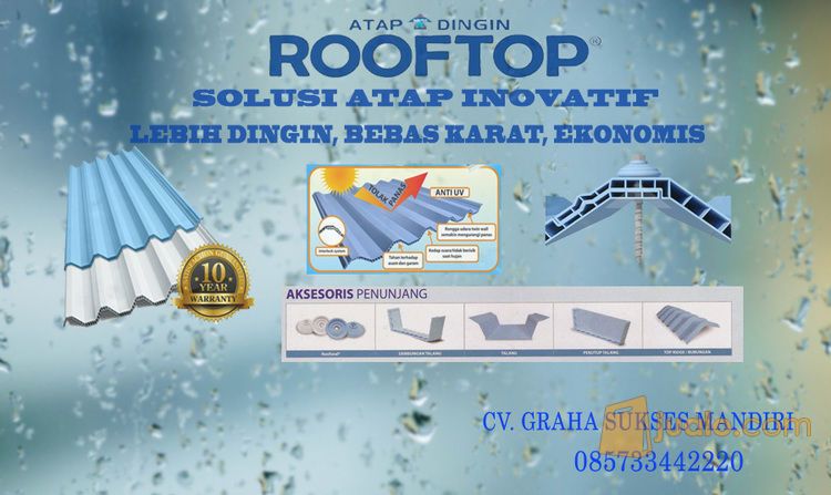 ATAP PVC ROOFTOP HARGA MURAH