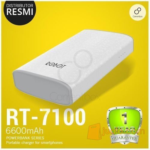 Power Bank ROBOT RT7100 2 OUTPUT/ PowerBank Original /BERGARANSI RESMI