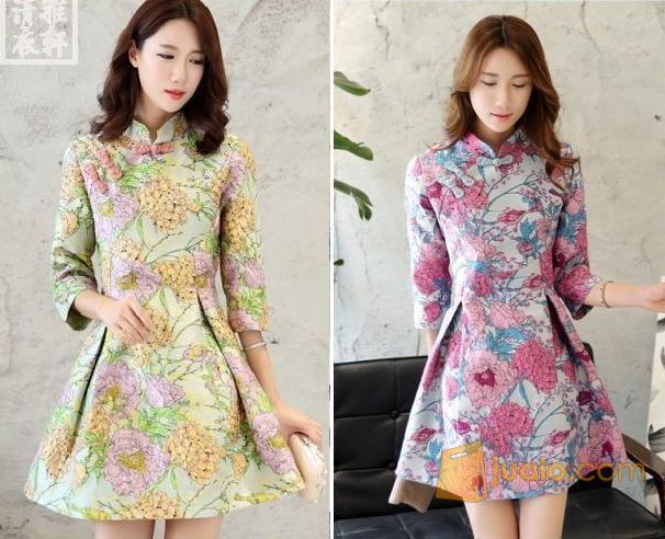 Gaun Pesta Import Gaun Malam Party Dress Cheongsam 1612030