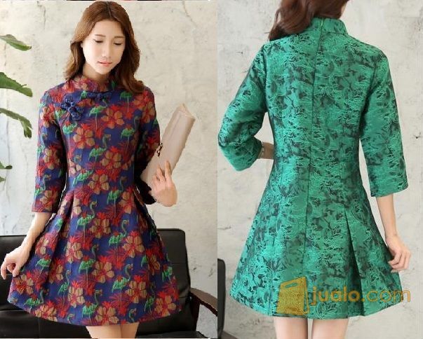 Gaun Pesta Import Gaun Malam Party Dress Cheongsam 1612030