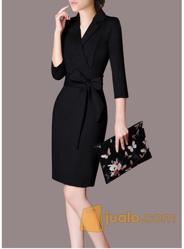 Dress Kerja Impor Wanita Dress formal impor dress Wanita Karir WD6