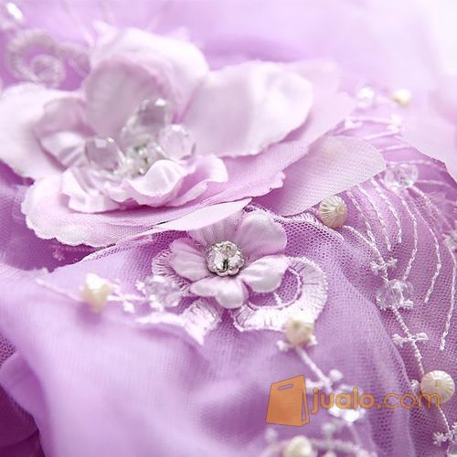 Gaun Pengantin Ungu/Biru Wedding Gown Wedding Dress 2016 10008