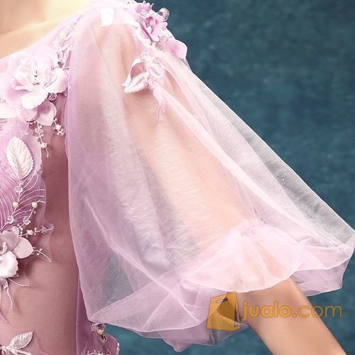 Gaun Pengantin Ungu/Biru Wedding Gown Wedding Dress 2016 10008