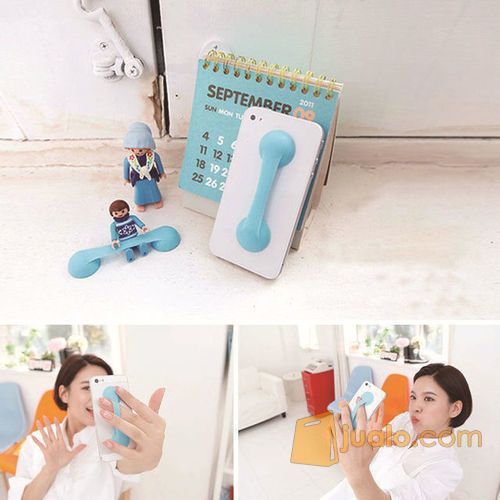 Universal Pegangan HP/Belt Grip/Silicon HP Grip