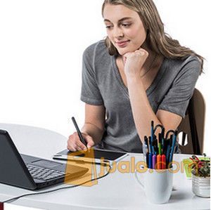 Wacom Intuos Draw CTL490 Blue Pen Tablet Alat Desain Grafis Biru