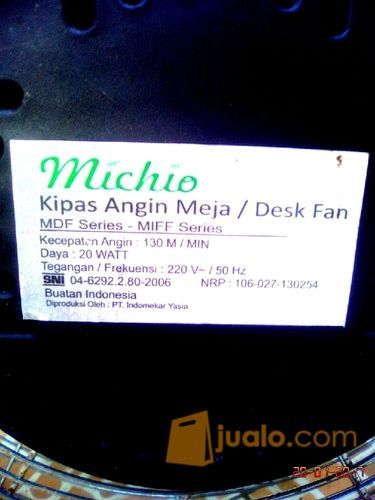 Kipas besi Tornado Fan 18,inci Merk Michio