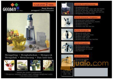 Geeben Hand Blender Pengganti Food Processor
