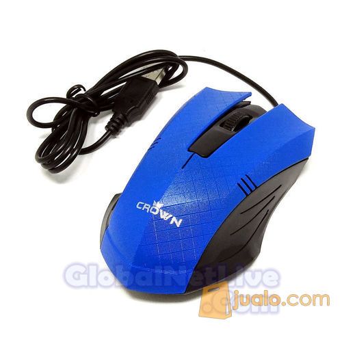 Mouse USB Crown - (mouse desain ergonomis untuk pengguna profesional)