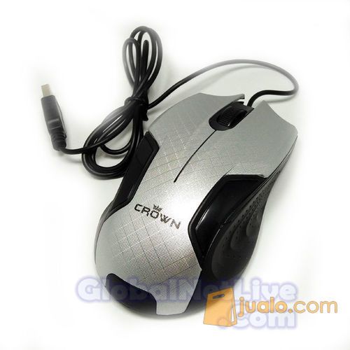 Mouse USB Crown - (mouse desain ergonomis untuk pengguna profesional)
