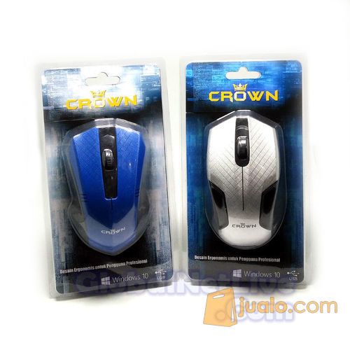 Mouse USB Crown - (mouse desain ergonomis untuk pengguna profesional)