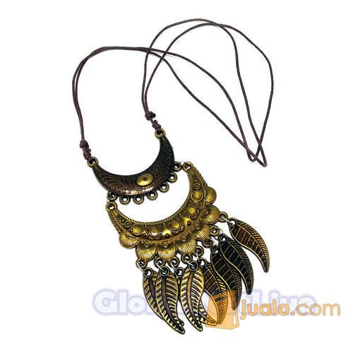 Kalung Etnik Motif Gnl-k012a - Perhiasan wanita